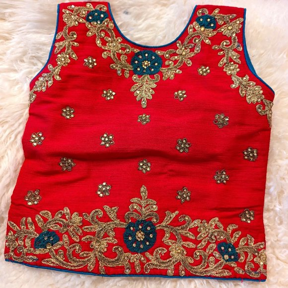 Beautiful Indian blouse (kids) - party wear - Picture 1 of 7